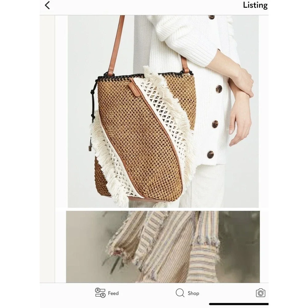3.1 PHILLIP LIM Cut Out‎ Woven Marlee Leather Bucket Bag